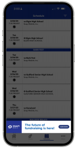 (Schedules) Snap! Mobile App Ad Slot